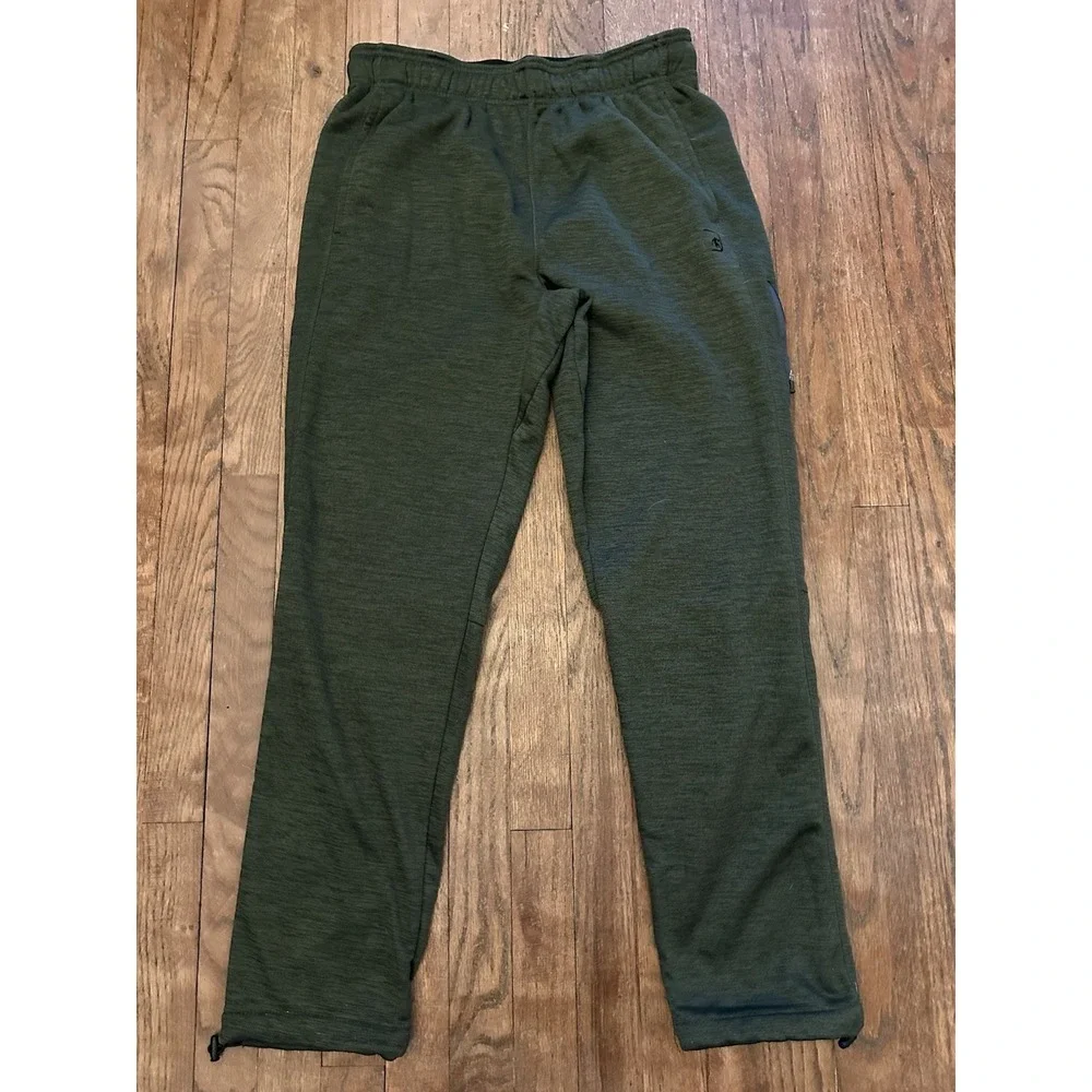AND1 Sweatpants Men's M Green Athletic Basketball Cinch Cord